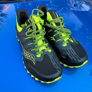 Saucony - Worn once. These were not the right size for me. See bottoms.